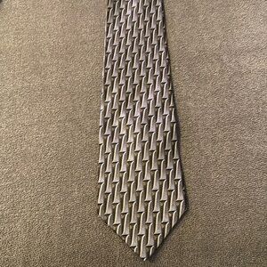 Palatina Silk Necktie Tie Brown & Gold (TD)